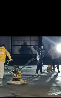 اجرای بتن ریزی کف با ماله پروانه و کاتر