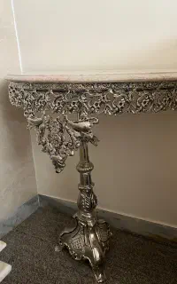 میز سنگی فلزی