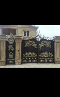 دروازه گاراژی درب .خانه حیاط تسمه اِلماسی ویلا