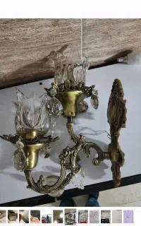 دیوار کوب برنز