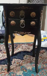 میز تلفن دو کشو