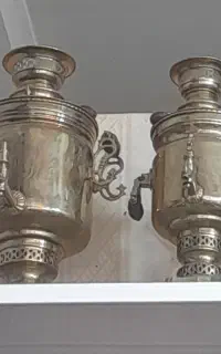 سماور برنجی زغالی