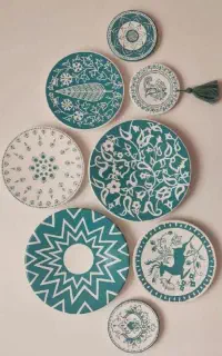 دیوارکوب سفالی «ترمه» دست‌ساز، خاص و متفاوت