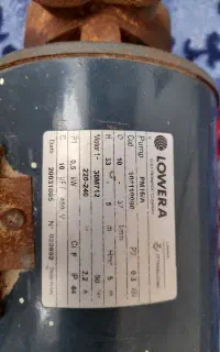 پمپ آب ایتالیایی LOWARA مدل PM16/A (نیم اسب)