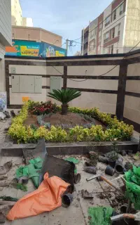 خدمات باغبانی هرسکاری گلکاری بیلزنی خاک گلدون