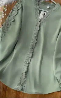 بلوز و شومیز زنانه تاناکورا عمده شومیز سوپر کرم +