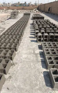 بلوک سایز۲۰×۴۰ تولید با دستگاه اتومات و دستی