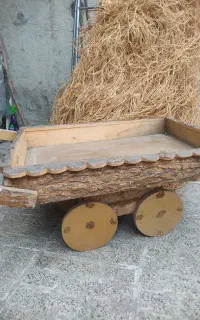 گاری چوبی دکوری