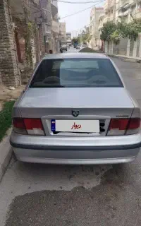 سمند 83 نقره ای دو تیکه رنگ