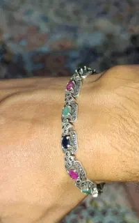 دستبند نقره دست‌ساز اصیل