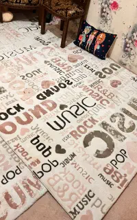 فرش مدل نوشته اسپورت