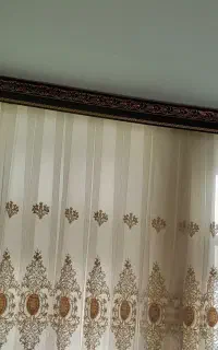 دوعددپرده بزرگ حال پذیرایی ۳در۵متر