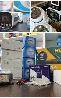 ۷ عدد دوربین مداربسته + دستگاه دی وی آر ۸ کانال