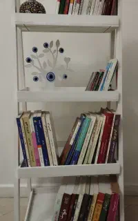 استند چهار طبقه کتابخانه دکوری لاک تزئینی