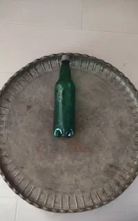 سماور ذغالی برنجی و سینی مسی