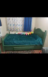 تختخواب ۱/۵ نفره بهمراه خوشخواب سالم