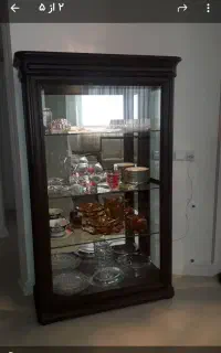 بوفه درب بغل رنگ گردویی