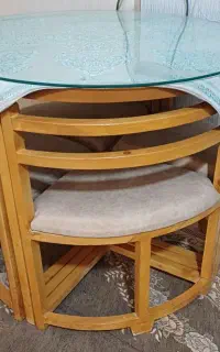 میز ناهارخوری گرد ۴ نفره