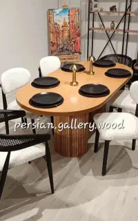 میز ناهارخوری رایکا میزوصندلی با چوب مرغوب وارداتی