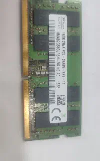 رم ۱۶ گیگ ddr4  لپ تاپ کم کار