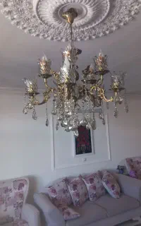 لوستر پنج شاخه ده شعله