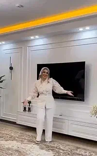 دکورمیز تلویزیون قاب بندی قرنیز کاغذدیواری ترمووال