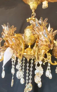 انواع لوسترروبه پایین 8شاخه برنز اصل (بااقساط)