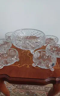 آجیل خوری با کاسه کریستال چک  بوهمیا