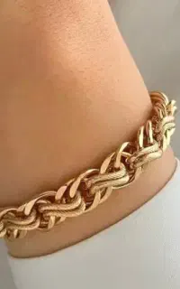 دستبند طرح طلا رنک ثابت