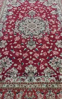 فرش ۶ متری دستباف اراک نفیس مارکدار در حد نو