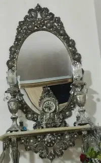 آینه شمعدان جنس آلیاژی