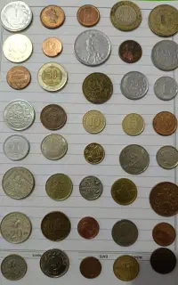 40 عدد سکه خارجی بی تکرار