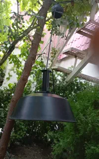 دو عدد لوستر مدرن  و یک سه شاخه چوب