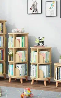 کتابخانه گردان 2 تا 5طبقه و انواع صنایع چوبی