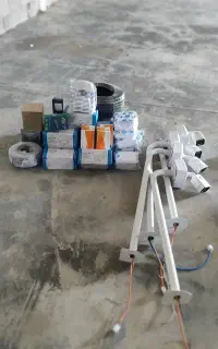 نصب دوربین و برق