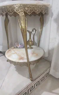 میزدوطبقه برنجی