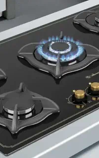 گاز صفحه ای داتیس مشکی طلایی ترموکوپل دار