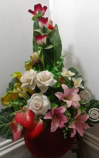 گل وگلدان