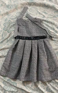 پیراهن دخترانه گرم و آستردار  هشت ساله