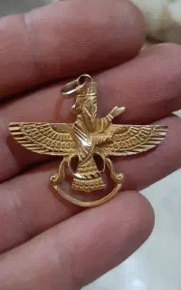 پلاک فروهر ۲عدد حدود ۶ونیم گرم