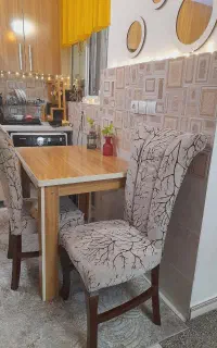 میز نهارخوری mdf با دو عدد صندلی
