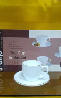 سرویس چای‌خوری ۶ نفره دینو (لب‌طلا)