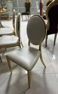 صندلی فلزی دست دوم مدل دورقوطی/تالاری