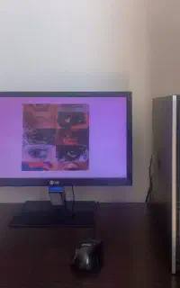 کامپیوتر رومیزی HP + مانیتور LG