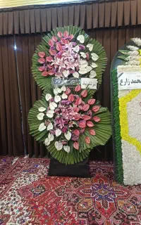 تاج گل ترحیم اجاره ای وطبیعی باحمل ونقل رایگان