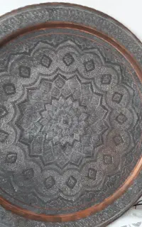 سینی مسی قلمزنی آنتیک