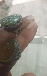 انگشتر‌نقره‌اصل‌سفید‌۹۵۰‌قدیمی