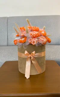 باکس گل شمع مناسب کادو