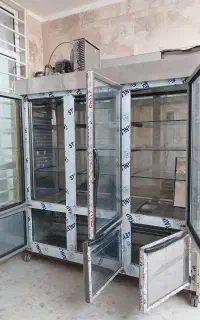 یخچال ویترینی ۶ درب تمام استیل