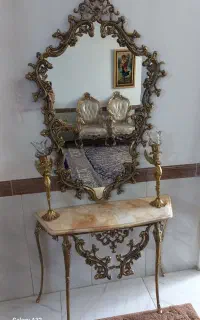 فروش ایینه و شمعدان برنز سلطنتی ،سنگین وزن